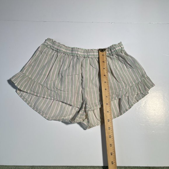 Aerie Pajama Shorts Lightweight Striped Pastel Colours Size Extra Small - Picture 7 of 8